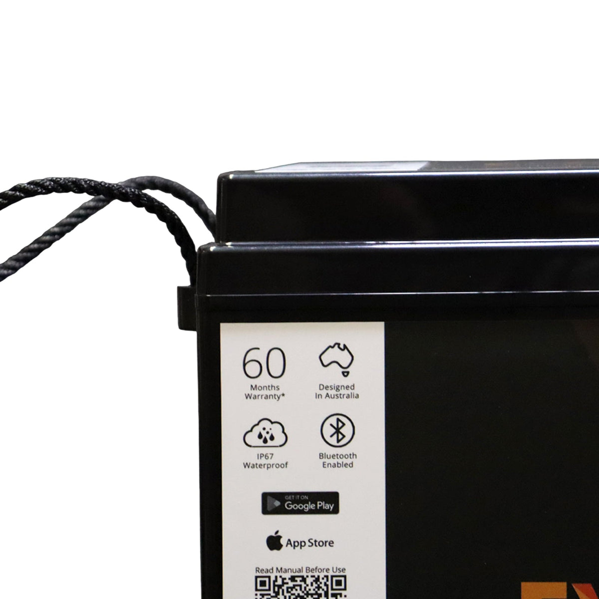 Exotronic - 12V - 180AH - Alpha IP67 Smart Bluetooth Lithium Battery