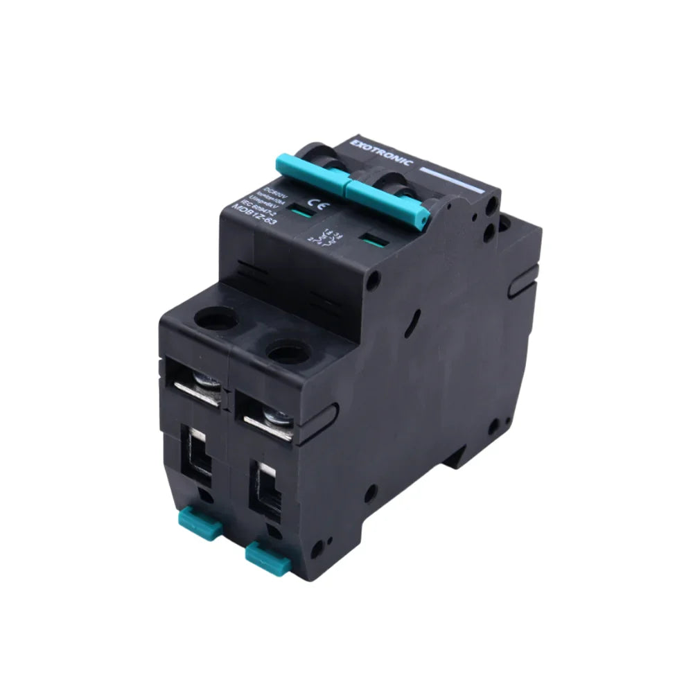 Exotronic - 10A - 2-Pole DC Circuit Breaker (MCB) (Pack of 6)