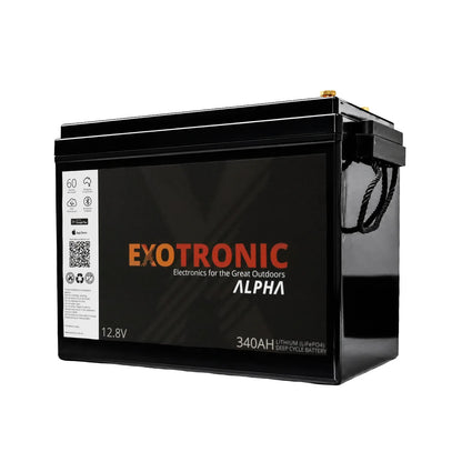 Exotronic - 12V - 340AH - Alpha IP67 Smart Bluetooth Lithium Battery