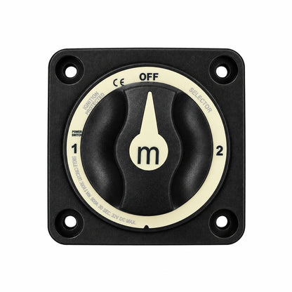 Exotronic - 300A - Black 3 Position (OFF/1/2) Battery Selector Switch