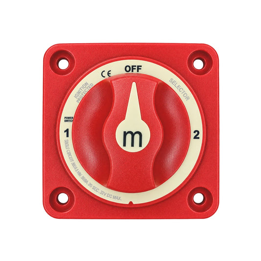 Exotronic - 300A - Red 3 Position (OFF/1/2) Battery Selector Switch