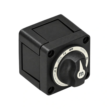 Exotronic - 300A - Black 4 Position (OFF/1/2/1+2) Battery Selector Switch