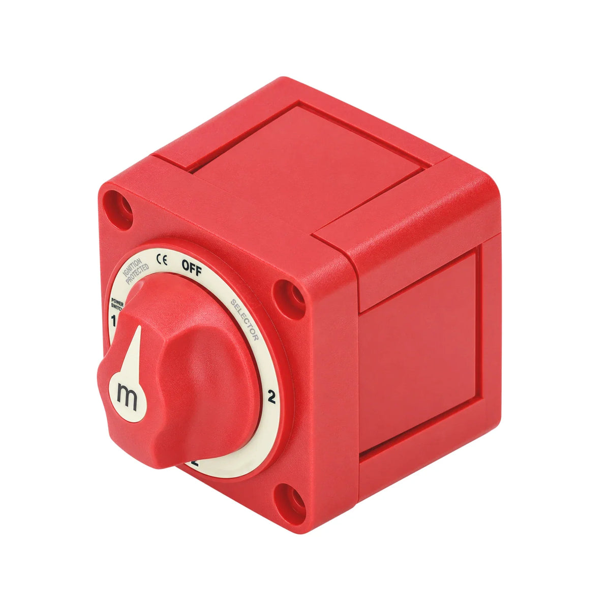 Exotronic - 300A - Red 4 Position (OFF/1/2/1+2) Battery Selector Switch