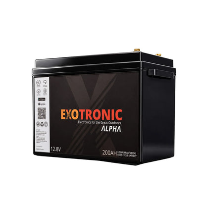 Exotronic - 12V - 200AH - Twin Pack Alpha IP67 Smart Bluetooth Lithium Batteries