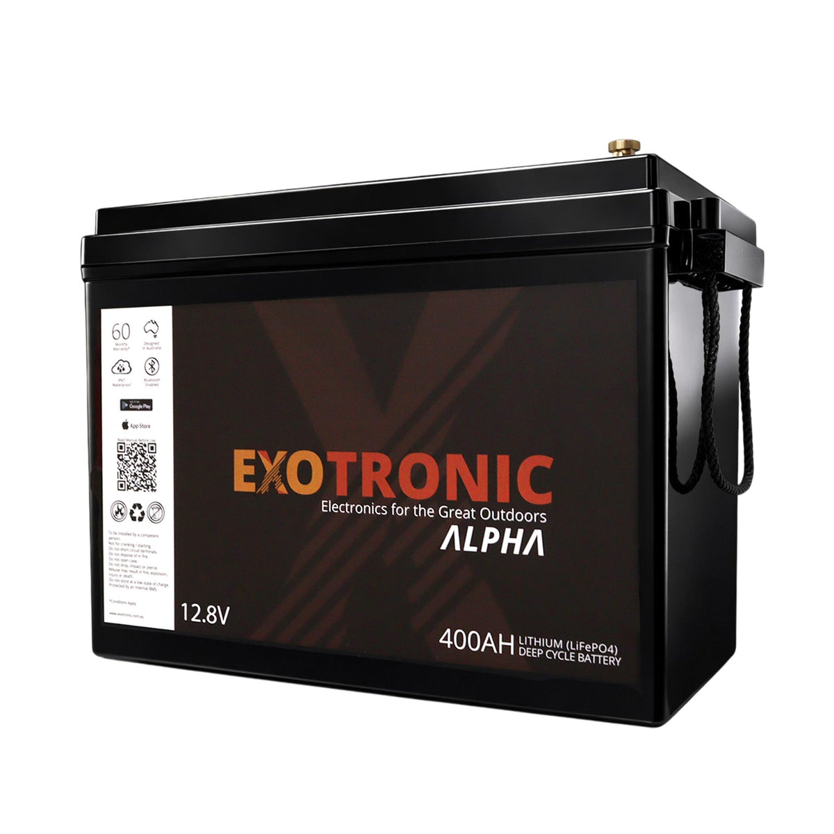 Exotronic - 12V - 400AH - Twin Pack Alpha IP67 Smart Bluetooth Lithium Batteries