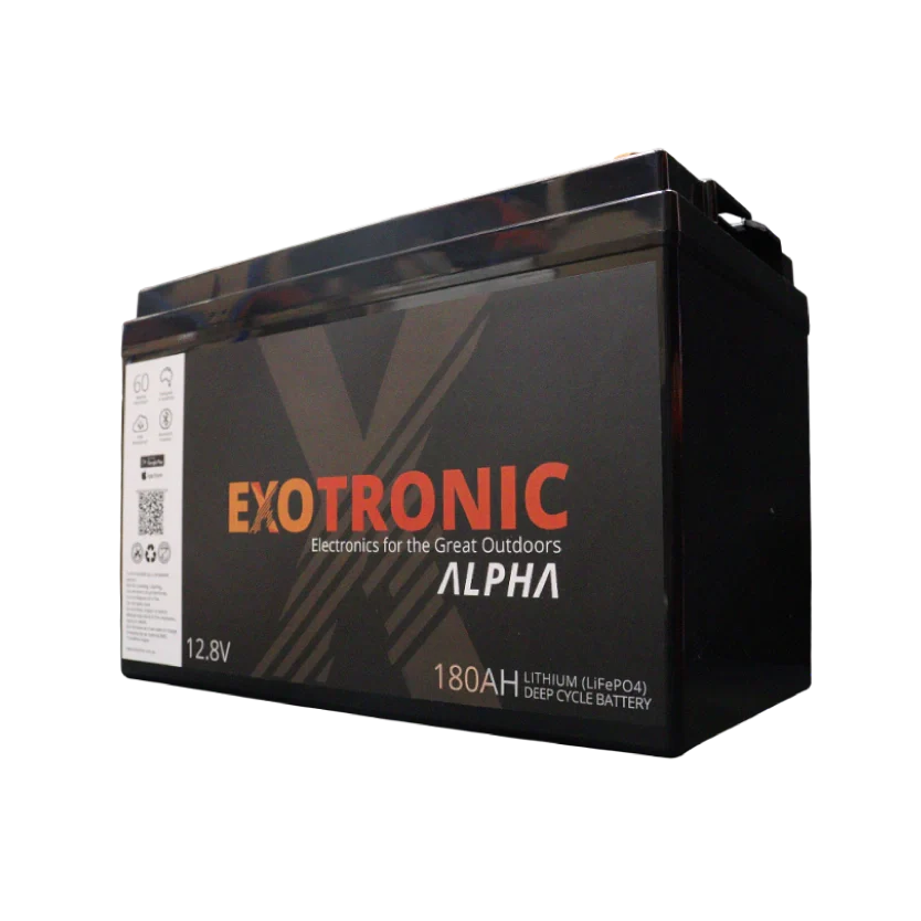 Exotronic - 12V - 180AH - Twin Pack Alpha IP67 Smart Bluetooth Lithium Batteries