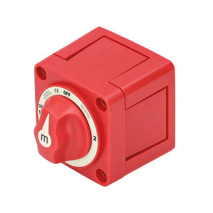 Exotronic - 300A - Red 3 Position (OFF/1/2) Battery Selector Switch