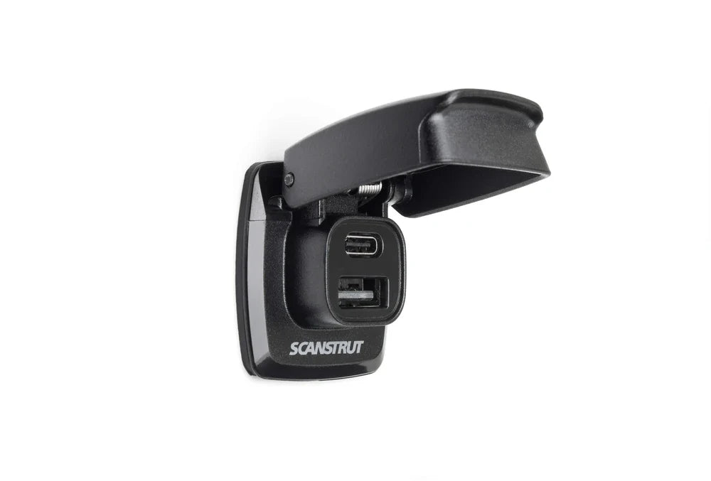 Scanstrut - 12/24V - Flip Pro - USB-A & USB-C Socket