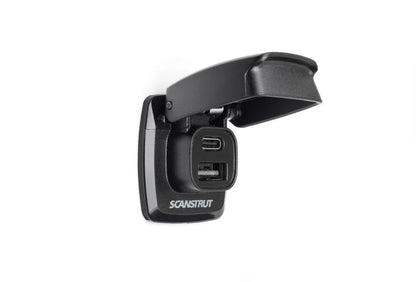 Scanstrut - 12/24V - Flip Pro - USB-A & USB-C Socket