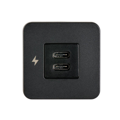 Scanstrut - 12/24V - TILE - Dual USB-C Socket - Black
