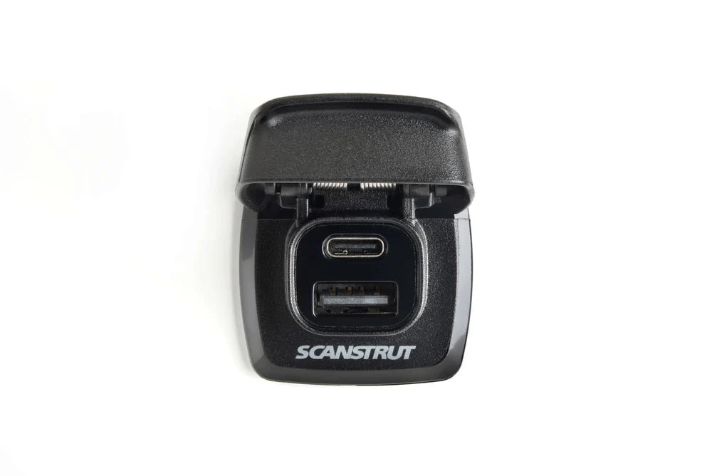Scanstrut - 12/24V - Flip Pro - USB-A & USB-C Socket