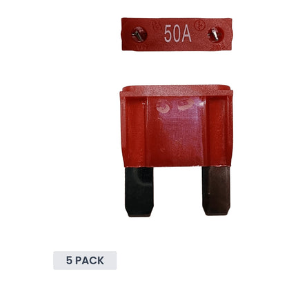 Exotronic - 50A - Maxi Blade Fuse (Pack of 5)