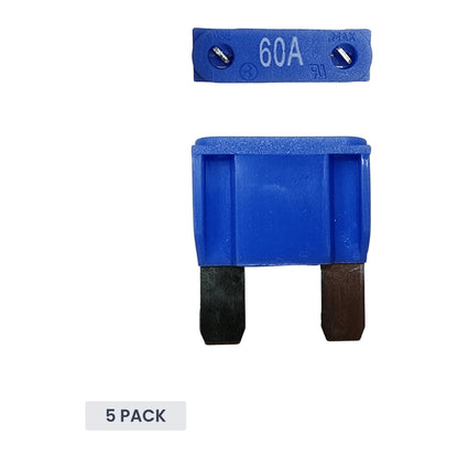 Exotronic - 60A - Maxi Blade Fuse (Pack of 5)