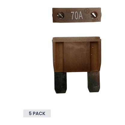 Exotronic - 70A - Maxi Blade Fuse (Pack of 5)