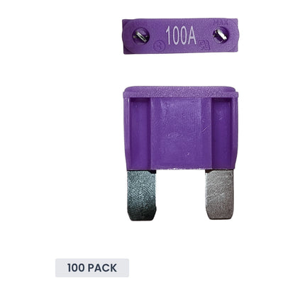 Exotronic - 100A - Maxi Blade Fuse (Pack of 100)