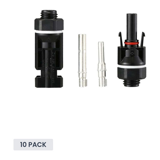 Exotronic - Bulkhead (Panel Mount) Solar Connector Pair (Pack of 10)