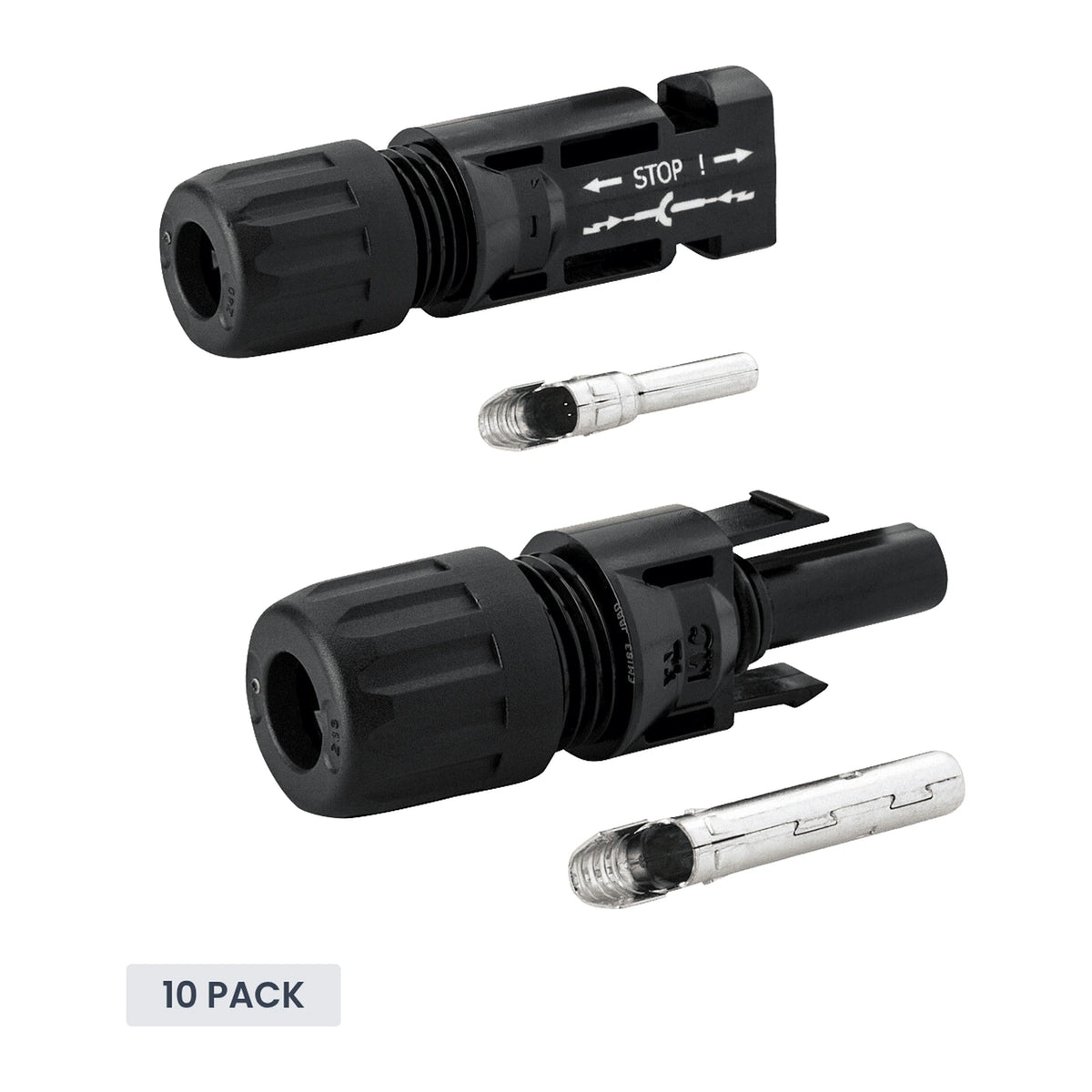 Multi-Contact Stäubli - Stäubli MC4 Connector Pair (Pack of 10)