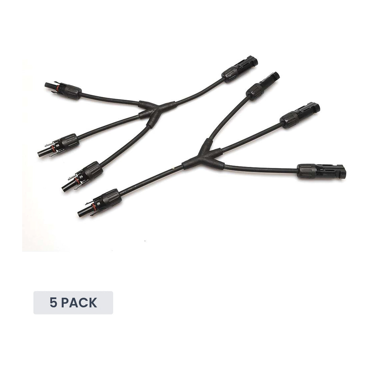 Exotronic - 3 to 1 'Y' Branch Joiner Solar Connector Pair (Pack of 5)