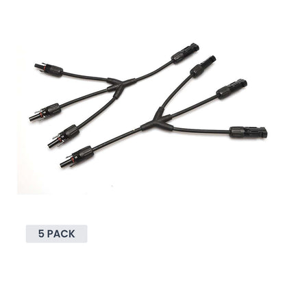 Exotronic - 3 to 1 'Y' Branch Joiner Solar Connector Pair (Pack of 5)