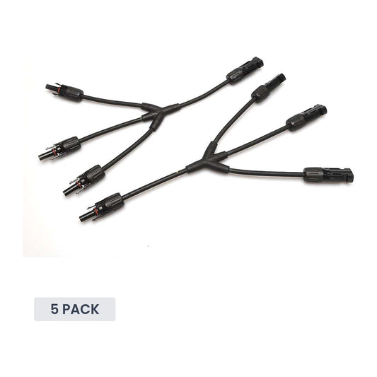 Exotronic - 3 to 1 'Y' Branch Joiner Solar Connector Pair (Pack of 5)