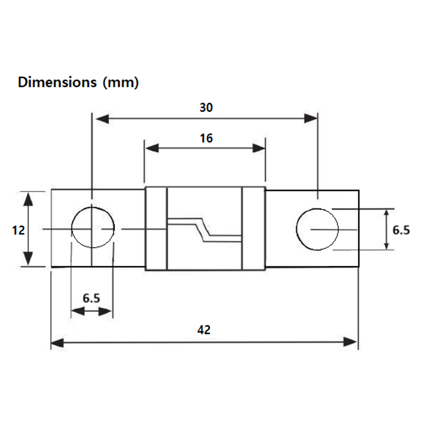 Exotronic - 70A - M6 Midi/AMI/ANS Fuse (Pack of 5)