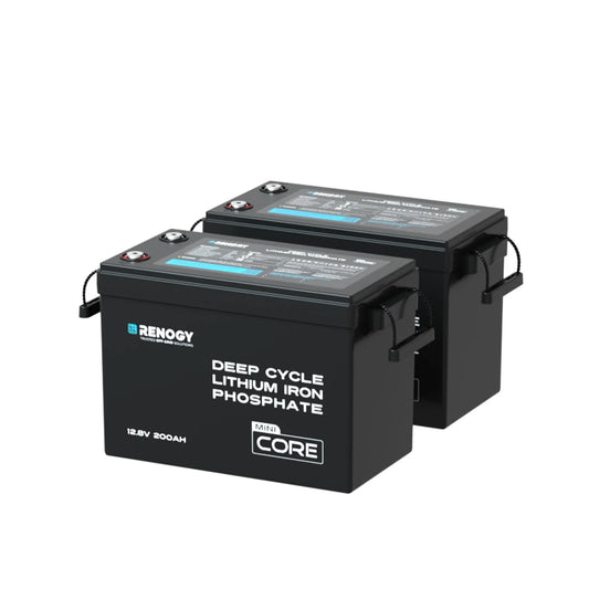 Renogy - 12V - 200AH - Core Mini Lithium Iron Phosphate Battery (Pack of 2)