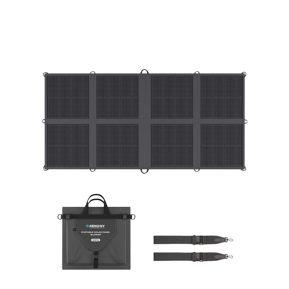 Renogy - 200W - Lightweight N-Type Portable Solar Panel Blanket