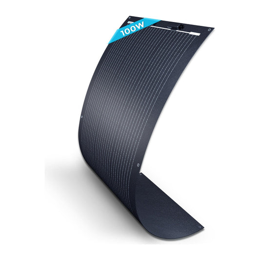 Renogy - 100W - Black Division Lightweight Monocrystalline Solar Panel
