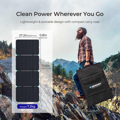 Renogy - 220W - Lightweight Portable Solar Suitcase
