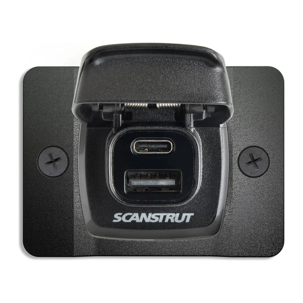 Scanstrut - 12/24V - Flip Pro - USB-A & USB-C Socket with Front-Fit Bezel