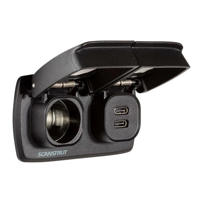 Scanstrut - 12V - Flip Pro Multi - Dual USB-C & 12V Accessory Socket