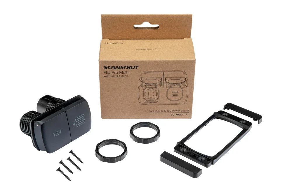 Scanstrut - 12V - Flip Pro Multi - Dual USB-C & 12V Accessory Socket