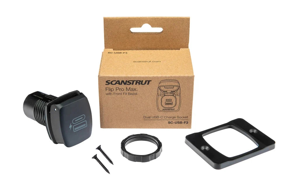 Scanstrut - 12/24V - Flip Pro Plus - USB-A & USB-C Socket