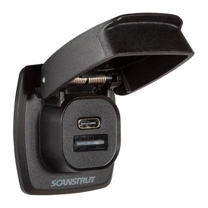 Scanstrut - 12/24V - Flip Pro Plus - USB-A & USB-C Socket