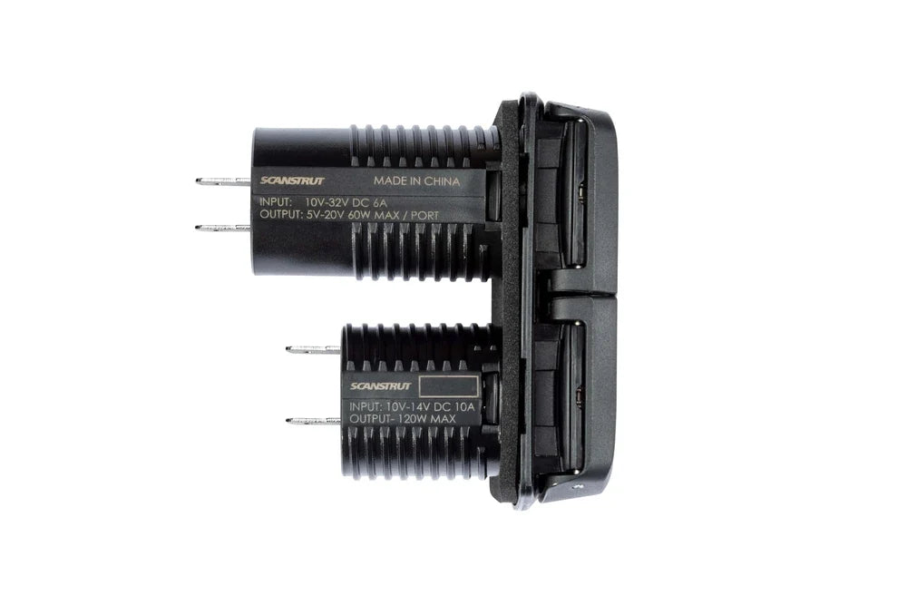 Scanstrut - 12V - Flip Pro Multi - Dual USB-C & 12V Accessory Socket