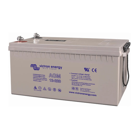 Victron Energy - 12V - 220AH - AGM Deep Cycle Battery (M8)