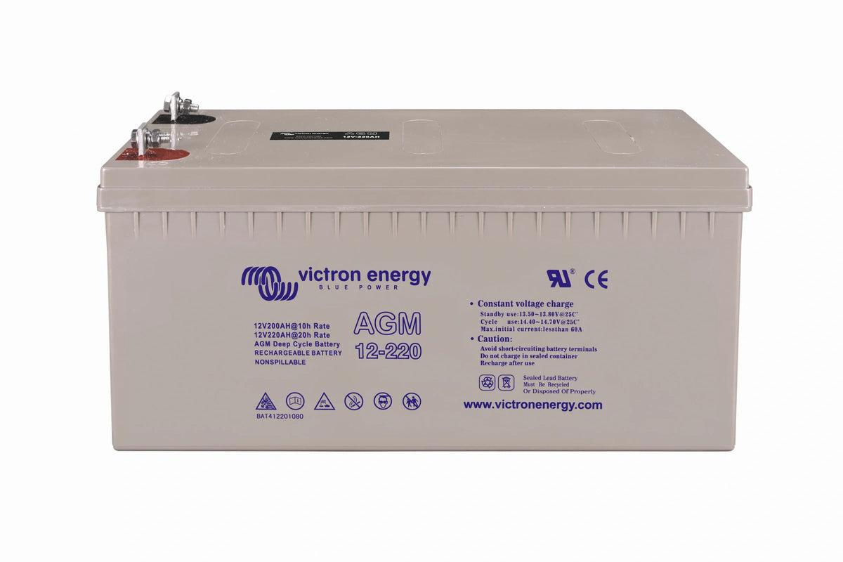 Victron Energy - 12V - 220AH - AGM Deep Cycle Battery (M8)
