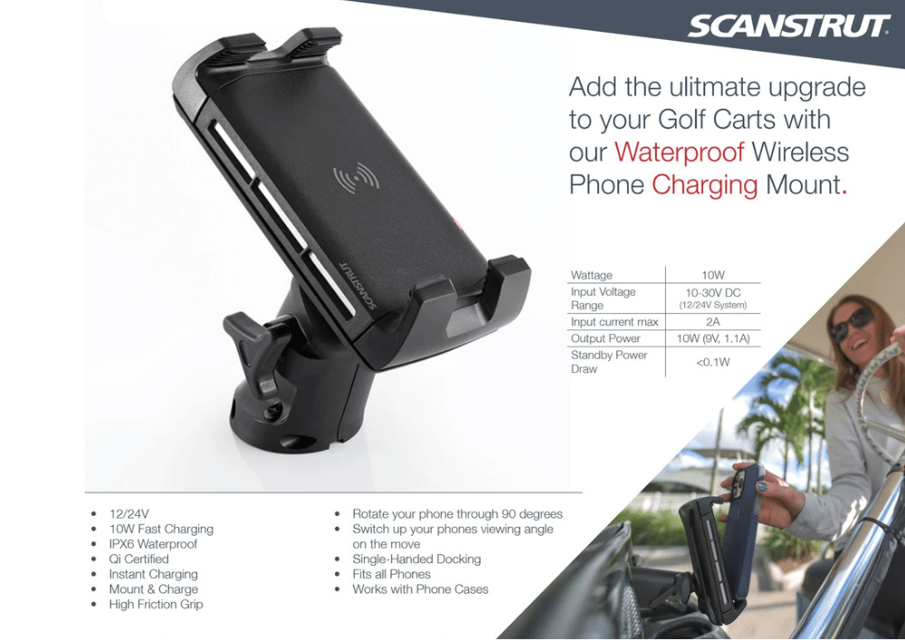 Scanstrut - 12/24V - 15W - ROKK Wireless Edge Charger